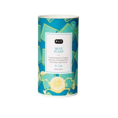 Mint Julep, organic green tea, tea bag, in the paper box