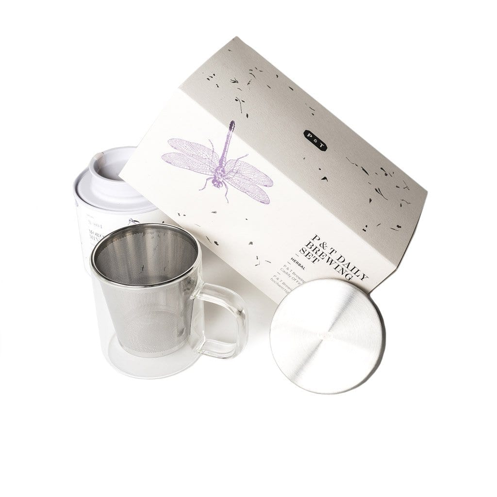 P & T Daily Brew Set Organic Herbal Tea with a mug - Image 2