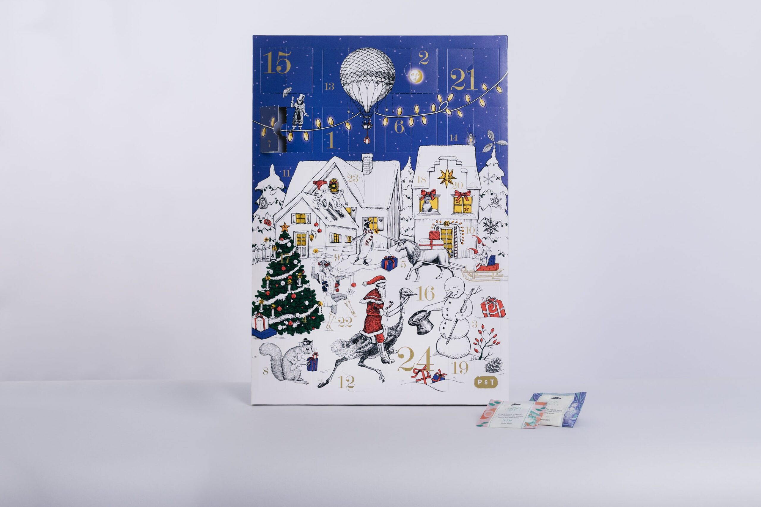 P & T Advent Calendar 24 different teabags ONLY 2 LEFT !!